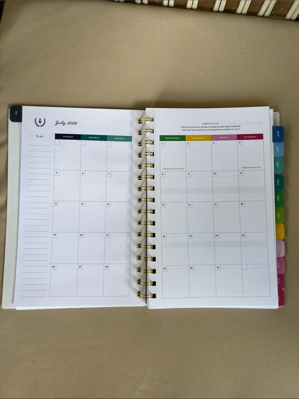 The Simplified Planner by Emily Ley 2026-2027 Weekly/Monthly Planner